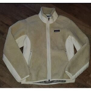 Patagonia Synchilla Deep Pile Fleece Jacket Cream Oatmeal Size Small